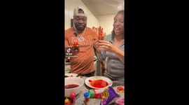 Me and my boyfriend was trying the Chamoy pickle kit and let’s just say it did not go too well