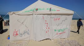 Event held for children at refugee camp marking 150 days of war in Gaza