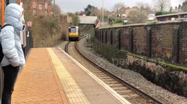 Britain's 'dullest' train fan makes 18-hour trip from Scotland to Stourbridge to ride six minute shuttle