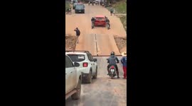 Failed Push Officers' Attempt to Move Car Up Hill Ends in Crash