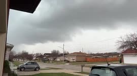 Massive Lightning Strike in Brooklyn, Ohio, USA