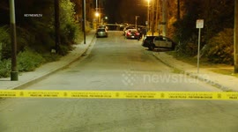 Homicide Traffic Collison Investigation in Montecito Heights, LA, USA