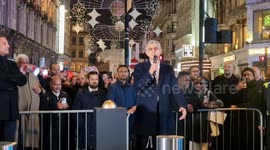 London's Mayor Sadiq Khan switches on Ramadan lights in the West End