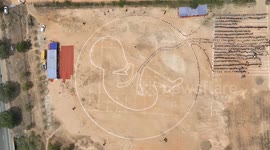 To glorify womanhood and sanctify motherhood on International Women's Day, 2000 students of Jayapriya Vidyalaya Educational Group came together to stand in the shape of a mother's womb and took part in a Nobel World Record initiative called Brahmani 2024.