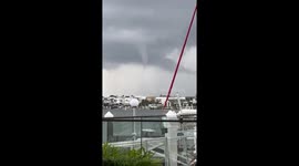 Waterspout marvel: breathtaking video captures a waterspout in Australia