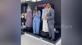 Saudi humanoid robot touches female presenter's bottom