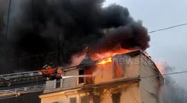 Dramatic 2nd Alarm House Fire Girardville, Schuylkill County, Pennsylvania