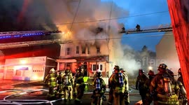 Dramatic 2nd Alarm House Fire Girardville, Schuylkill County, Pennsylvania