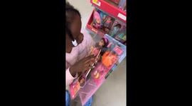 My daughter Acelynn is picking out a Barbie Doll she wants, video took place in Birmingham, Al at our local Walmart