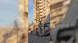 Israel Aircraft Destroyed a Residential Tower in Rafah Last Night