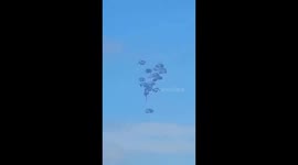 Dropping humanitarian aid kills at least 5 people in Gaza Strip - Palestinian media  Aid was dropped by parachutes. It came from the USA, Belgium, France and the Netherlands. It is reported that several parachutes did not open and the cargo fell at great 