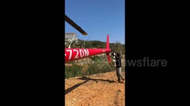 Man Flies Helicopter to Take Family to Hometown in Baise, China