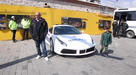 Istanbul's newest tourist attraction is this seized  Ferrari supercars being used by the city's Police force
