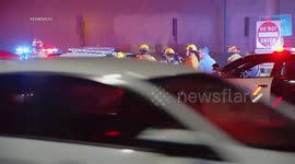 CHP Officers Injured in Pursuit Crash in Sherman Oaks, LA, USA