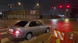 Roadway Flooding in Sun Valley, LA, USA