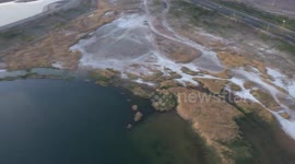 Jinlong Lake in Karamay, China