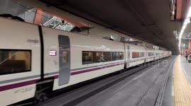 File Footage of Atocha station in Madrid, Spain