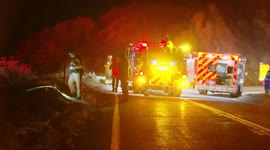 National Forest Driver Rescued After Car Flies Off Cliff in Los Angeles, CA, USA