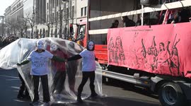 Performance in Support of Gaza During International Women's Day, Berlin