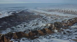The Danxia landform in Xinjiang, China