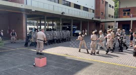 Buenos Aires Coast Guard conducts riot training