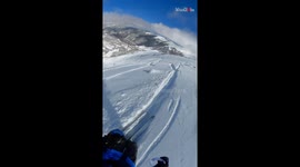 Helmet cam captures worst crash of skier's life *HE BROKE HIS PELVIS!*