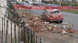 Regency building collapses in Cheltenham, Gloucestershire