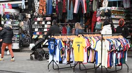 Get your football shirts here on Camden High Street, London, United Kingdom
