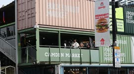 Looking for food in Camden Market, try Wendy's, London, United Kingdom