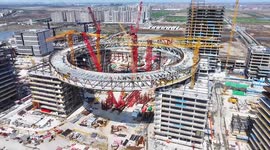 Dishui Lake Financial Bay Construction in Shanghai, China