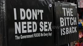 Multiple and rude T-Shirts within Camden, London, United Kingdom