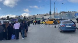 People Flock to Qalandiya Checkpoint for First Friday Prayer of Ramadan at Al-Aqsa Mosque