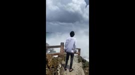Sabang surprise: wave crashes photo op in Indonesia