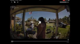 Heated dispute between mail courier and package sender caught on doorbell camera