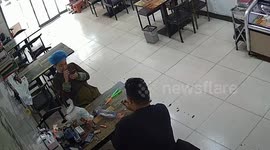 Man's face engulfed in fireball while trying to get lighter gifted from wife to work