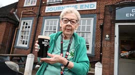 Barmaid, 82, still pulling pints and kicking out troublemakers
