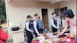Wedding Antics: Single Chinese Groomsman Seizes Opportunity to Connect