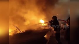 Eight Boats Destroyed in Fiery Blaze at Pra Tourist Port in Genoa, Italy