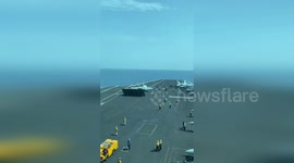 Warplanes Take Off in Spectacular Display from USS Dwight D. Eisenhower in Yemen