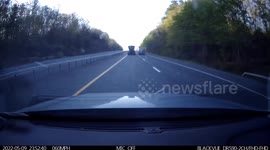 Accident: Flying Debris From Trailers Caves In Window Shield