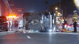 Rescue from Rollover Cut in Van Nuys, LA, USA