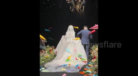 Paper Airplane Adds Charm to Wedding in Anyang, China