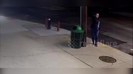 Vandal Dances in Front of CCTV Camera After Anti-Ethnic Graffiti Incident in NY, USA