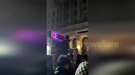 Protestors Slam NYC Mayor Adams and Guests for Feasting While Gaza Starves in NY, USA