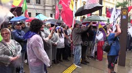 Act in defense of democracy to commemorate 60 years of the military coup takes place in Sao Paulo, Brazil