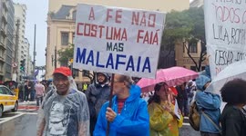 Pro-Lula groups hold empty demonstrations after Bolsonaro's demonstration in Sao Paulo, Brazil