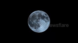 Timelapse of Worm Moon during penumbral lunar eclipse