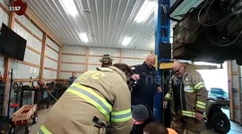 K9 Daisy Rescued After Sticking Head in Discarded Tire in Franklin Township, USA