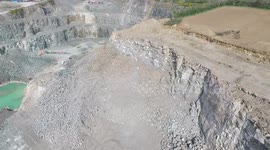 Dramatic Drone Footage Of Large Stone Quarry In N. Ireland