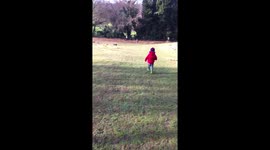 Walking down a steep hill